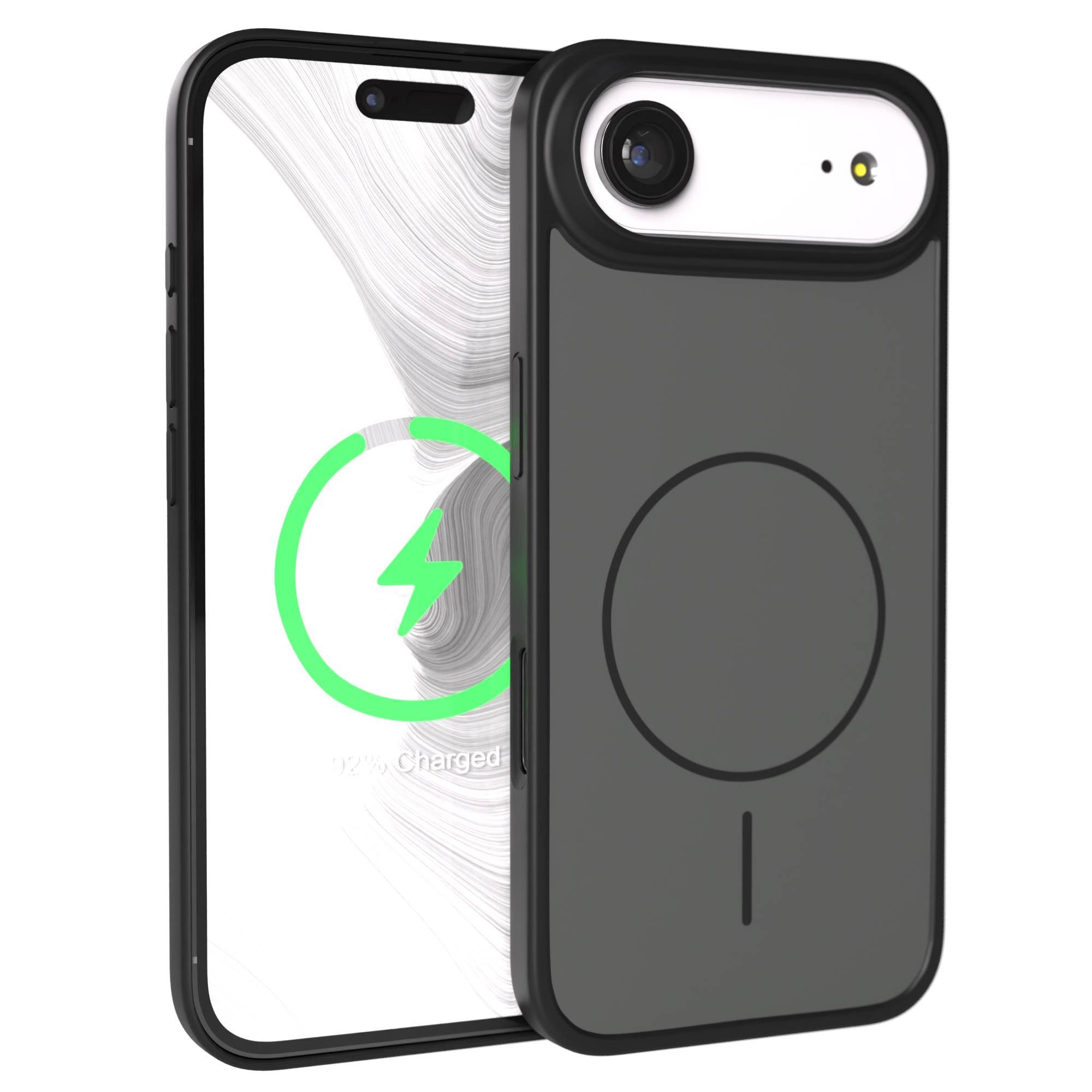 EAZY CASE Handyhülle Slim Outdoor MagSafe Case für Apple iPhone Air 6,5 Zoll, Dünne Outdoor Hülle mit MagSafe & starkem Schutz in Schwarz