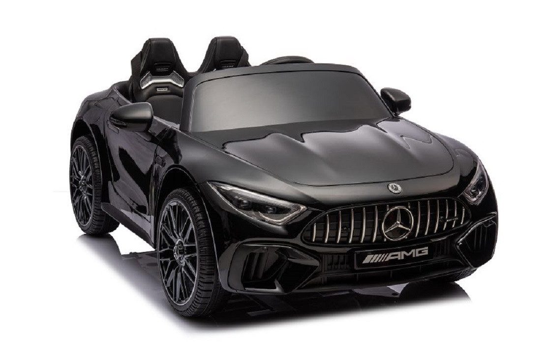 Elektro-Kinderauto "Mercedes SL63 AMG" - Lizenziert - FB+MP3+Ledersitz+EVA-Schwarz