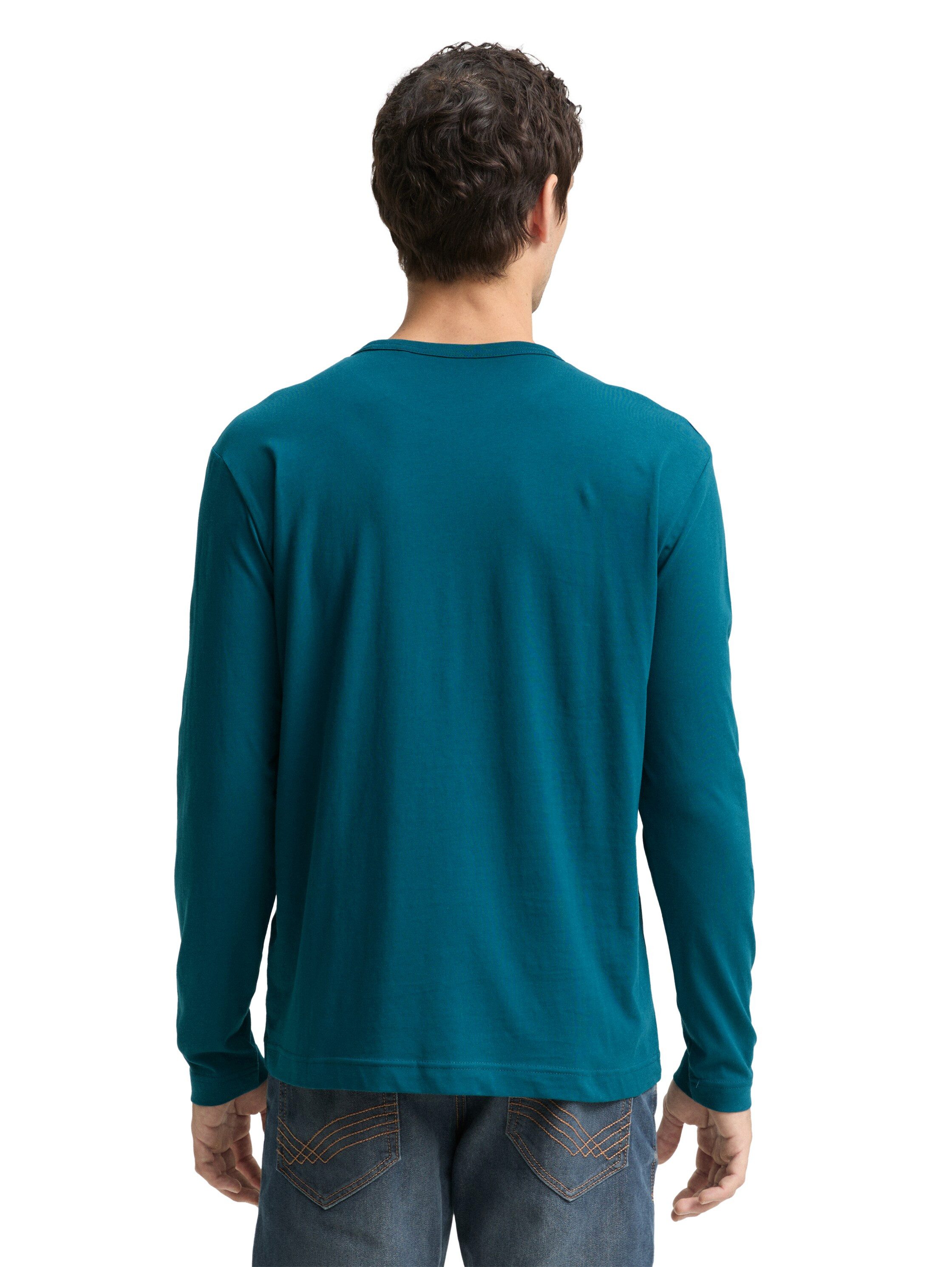 TOM TAILOR Langarmshirt mit Logo Schriftzug günstig online kaufen