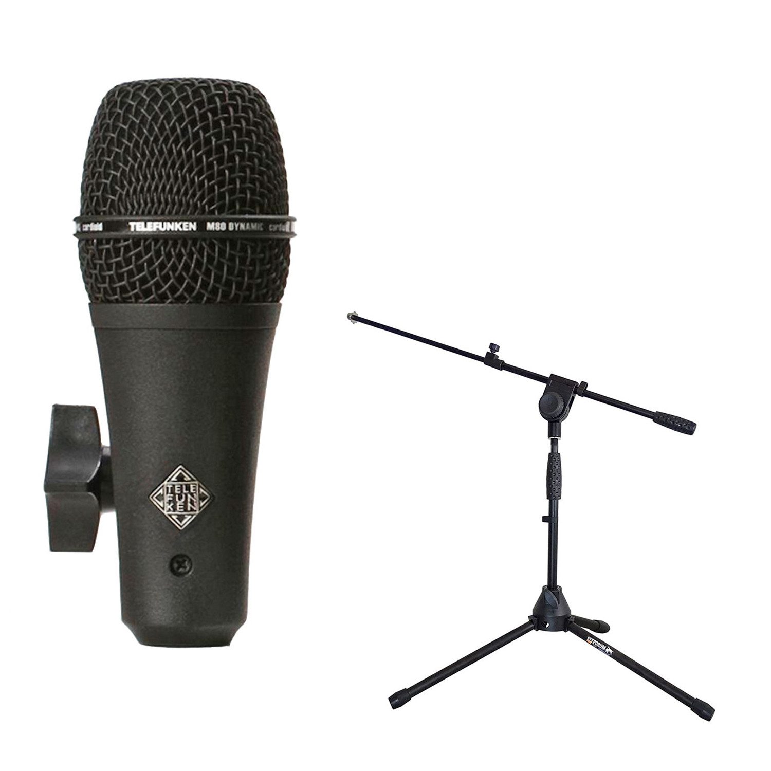 Mikrofon Telefunken M80-SH Black dynamisches Mikrofon mit Stativ