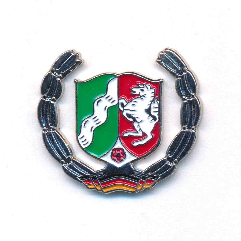 hegibaer Anstecknadel NRW Wappen Deutschland Symbol Pin Anstecker 0792 (1-tlg), echt edel