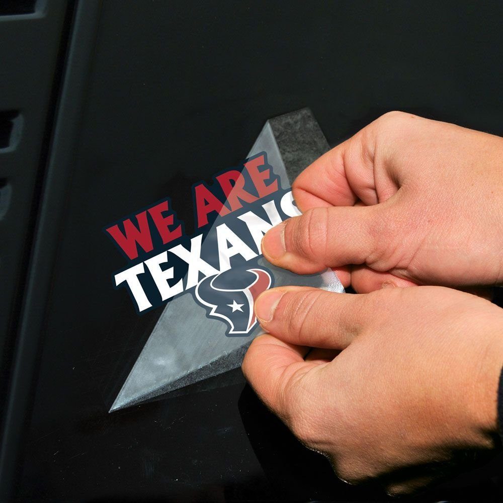 WinCraft Wanddekoobjekt Perfect Texans Slogan Cut NFL Teams Houston 10x10cm Aufkleber
