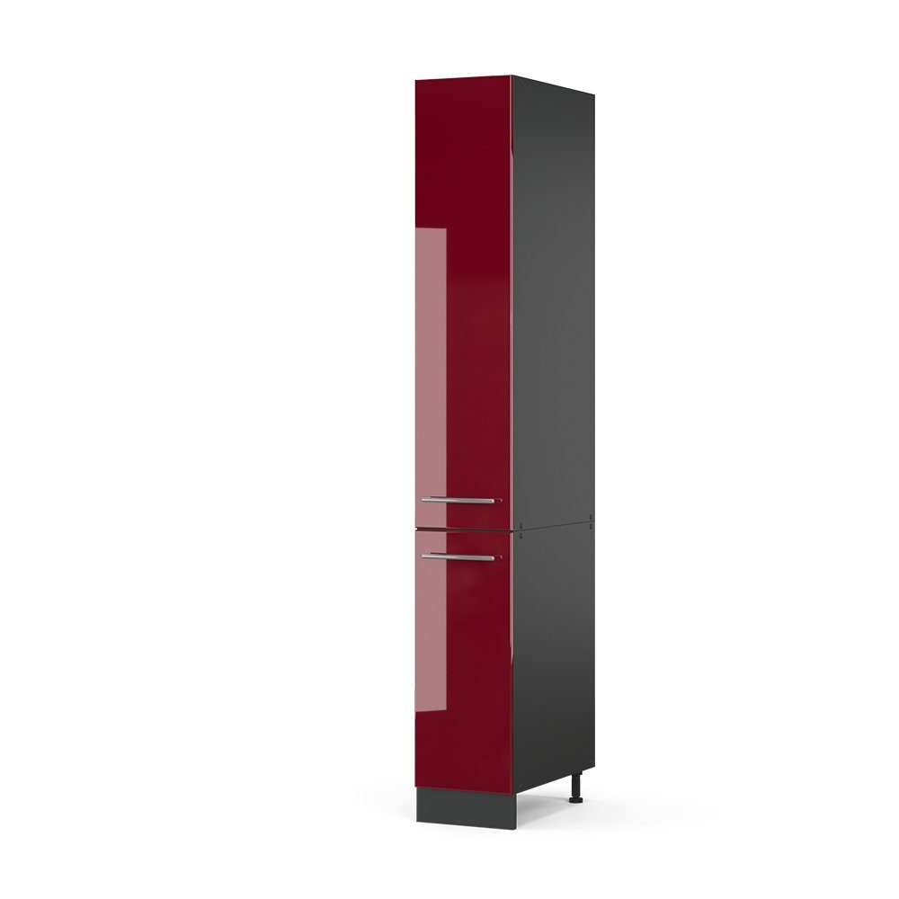 Vicco Hochschrank Fame-Line, Bordeaux Hochglanz/Anthrazit, 30 günstig online kaufen