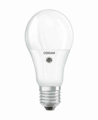 Osram »Osram LED E27 A60 10W = 75W automatisch Licht Tageslichtsensor 2700K« LED-Leuchtmittel, E27, Warmweiß