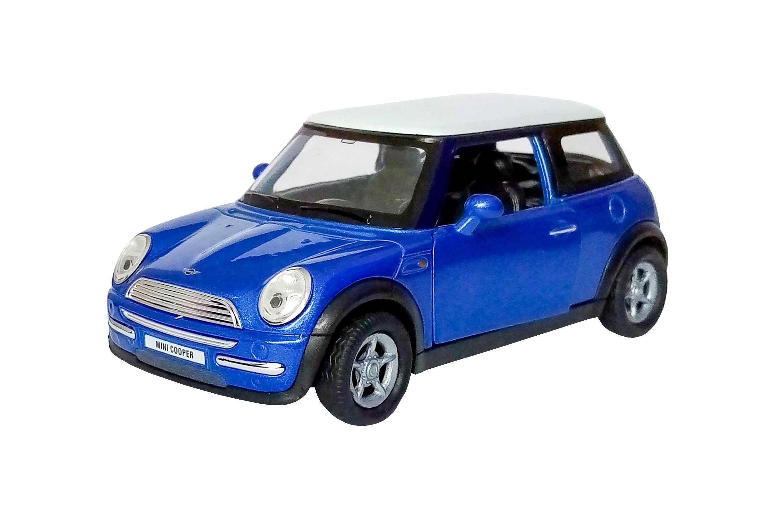Welly Modellauto Mini Cooper 10cm Modellauto Metall Modell Auto Spielzeugauto 08 (Blau), Welly Fahrzeug Spielzeug Kinder Geschenk