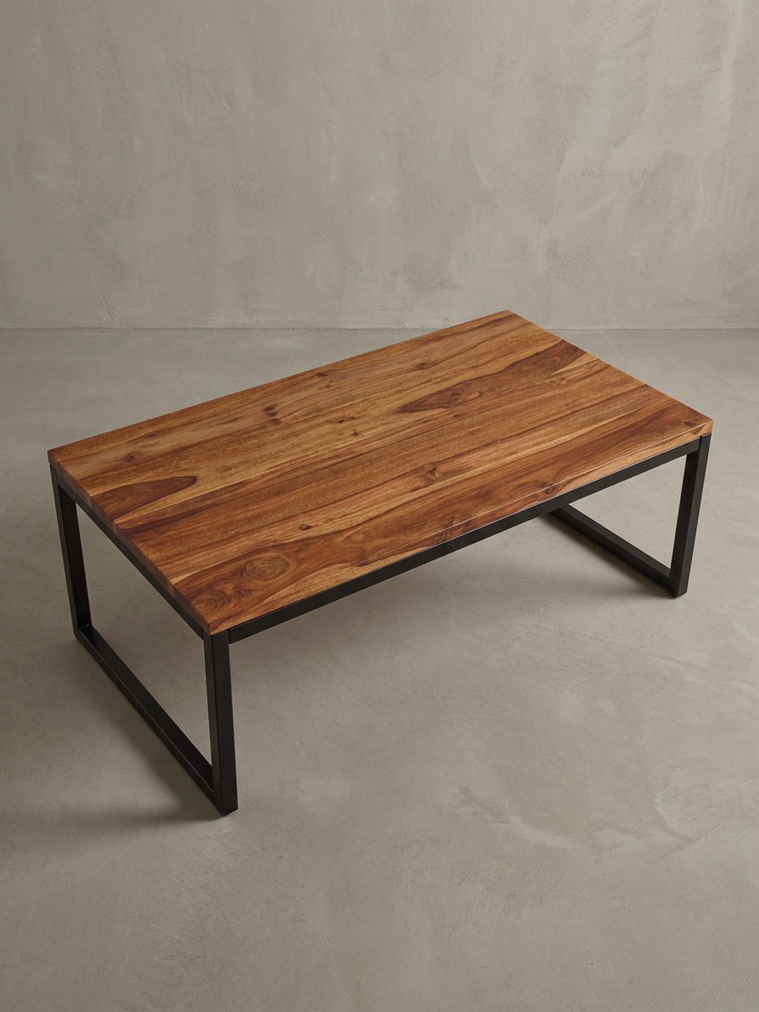 KADIMA DESIGN Couchtisch Couchtisch 110x40x60 cm Massivholz / Metall Wohnzimmertisch Holz (Massiv), Industrial Style Designer Sofatisch, Tisch Wohnzimmer, Loung – Bild 5 von 5