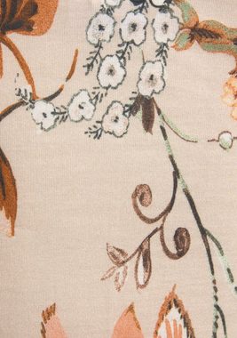 Buffalo Jerseyhose mit Blumendruck und Taschen, lockerer Schnitt, Sommerhose