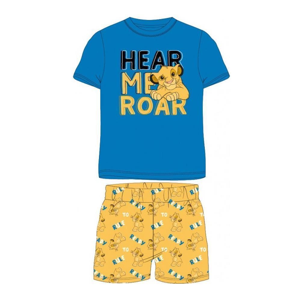 Pyjama Kurzer König der Löwen Pyjama „Hear Me Roar“, 100% Baumwolle, 98–128