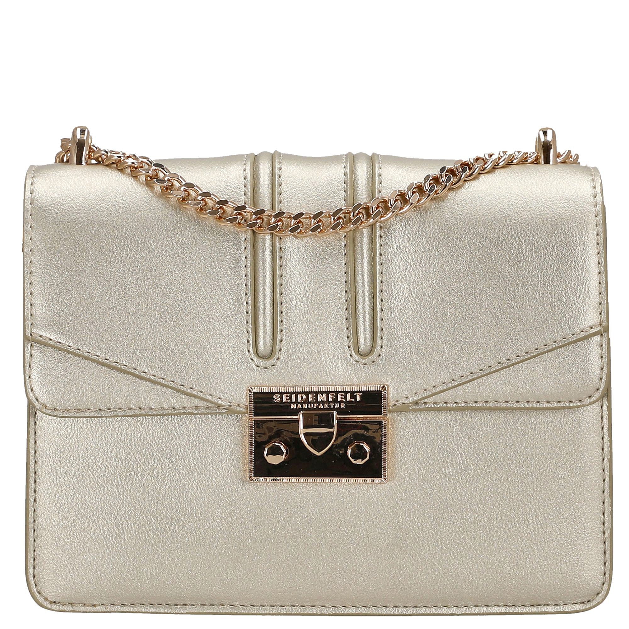 Seidenfelt Manufaktur Umhängetasche Roros - Schultertasche 21 cm (gold)