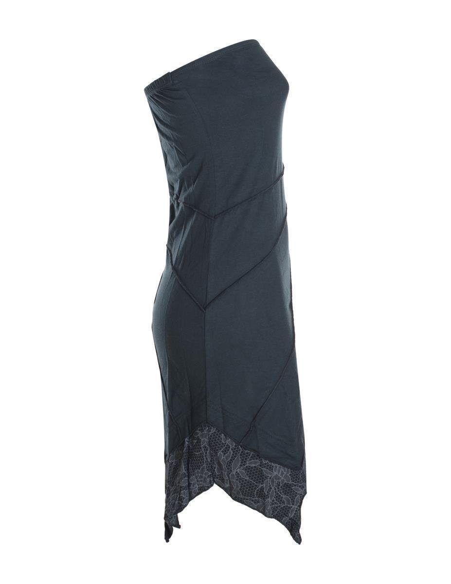 Vishes Sommerkleid Mini Bandeau Kleid Sommerkleid Patchworkkleid Tunika, Boho, Hippie Style – Bild 3 von 5