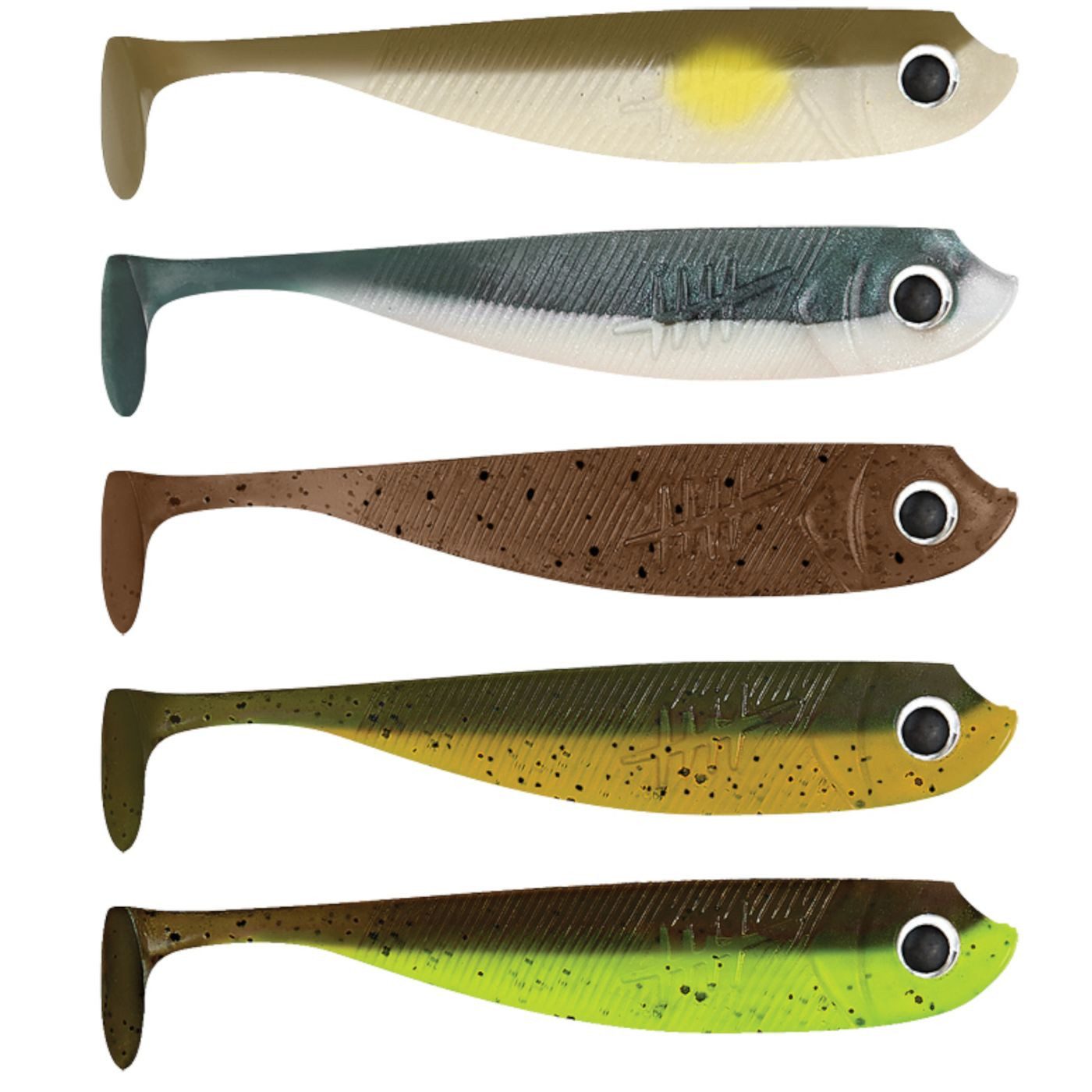 Kunstköder 5 Lieblingsköder Gummifische zum Zanderangeln mit Gummifisch 7,5cm