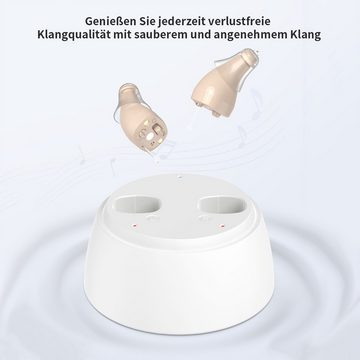 yozhiqu Hörverstärker Hörverstärker, wiederaufladbares für ältere Menschen und Erwachsene, mit Rauschunterdrückungsfunktion, CIC-Soundverstärker, Mini-Hörgerät