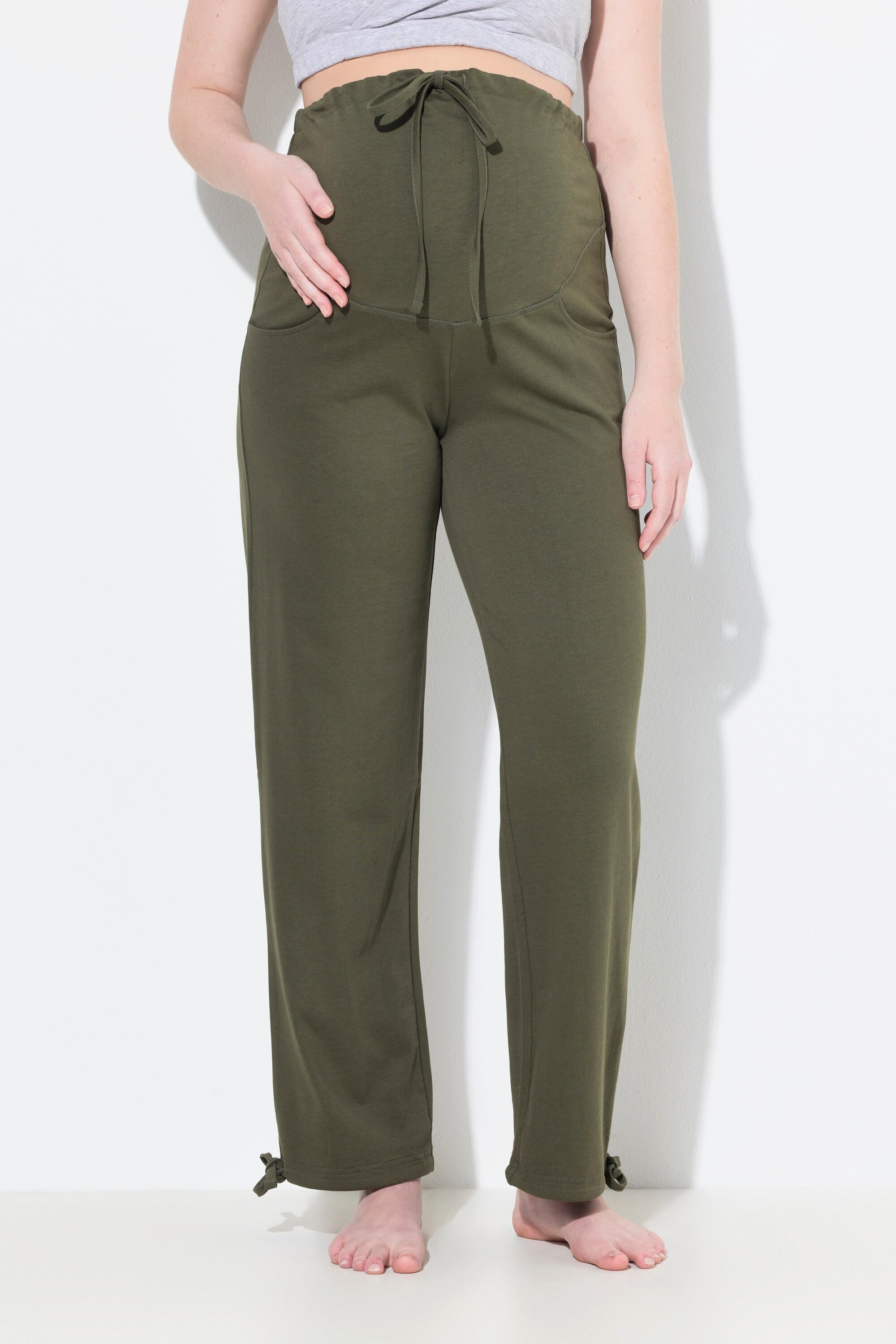 Ulla Popken Dehnbund-Hose Bellieva-Sweatpants breiter Bund Biobaumwolle Sch günstig online kaufen