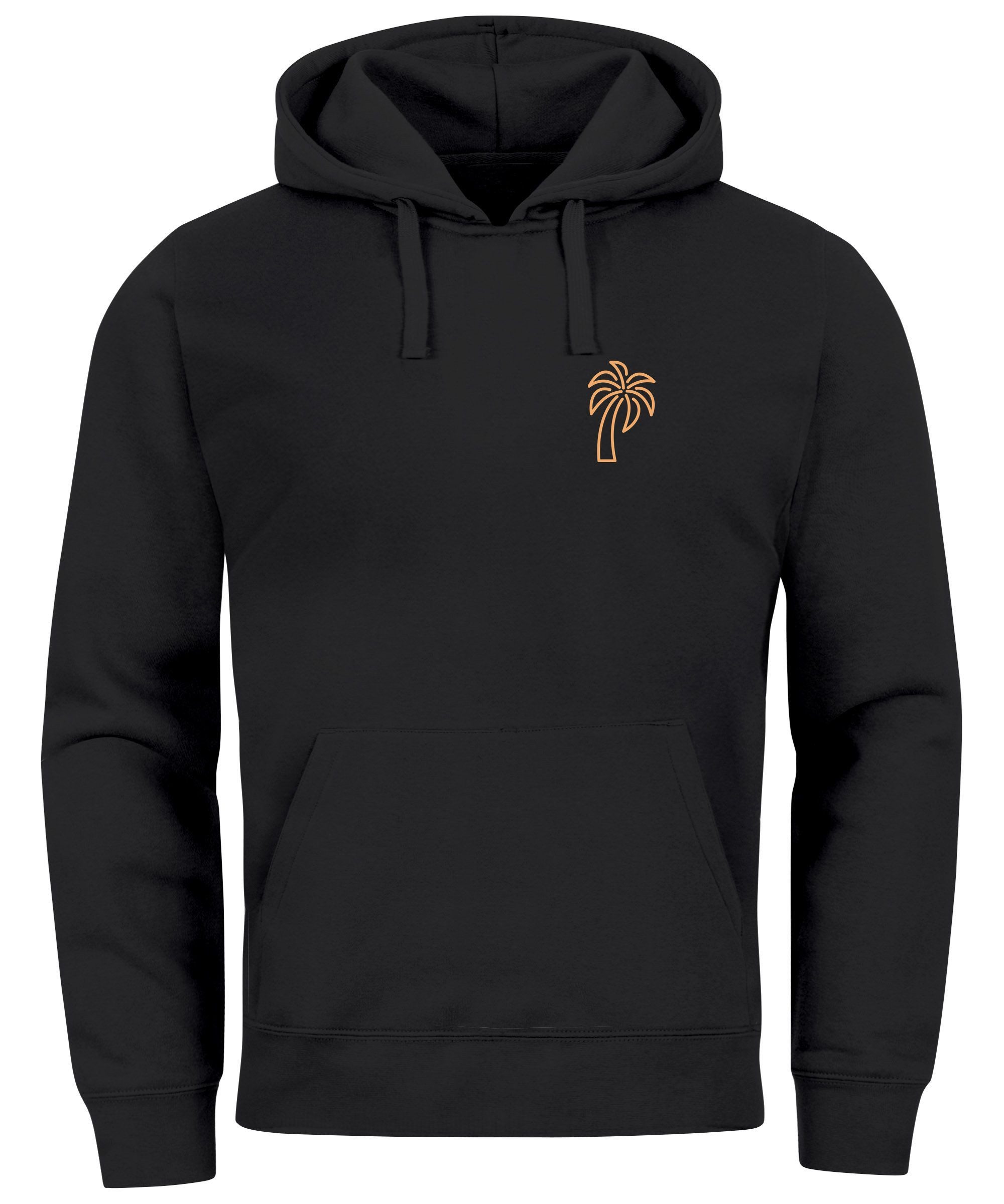 Neverless Hoodie Hoodie Herren Palme Logo günstig online kaufen