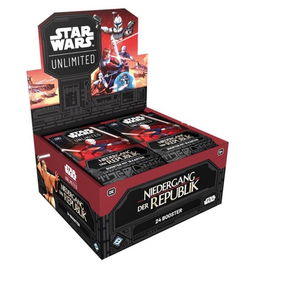 Fantasy Flight Games Sammelkarte Star Wars Unlimited Niedergang der Republik Booster Display DE