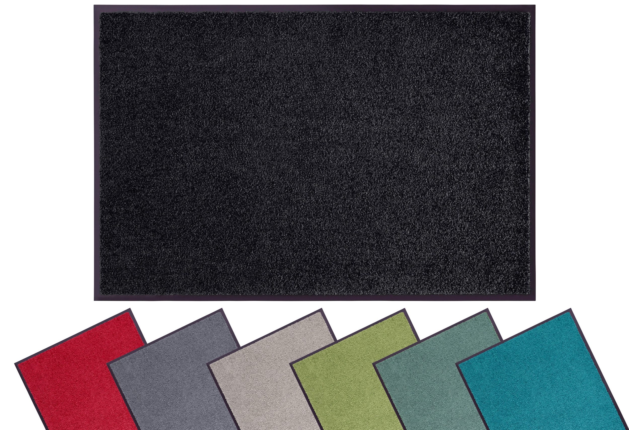 OTTO home Fußmatte Clean & Walk, rechteckig, Höhe: 7 mm, Schmutzfangmatte, Türmatte, In- und Outdoor, Teppich, Läufer, waschbar