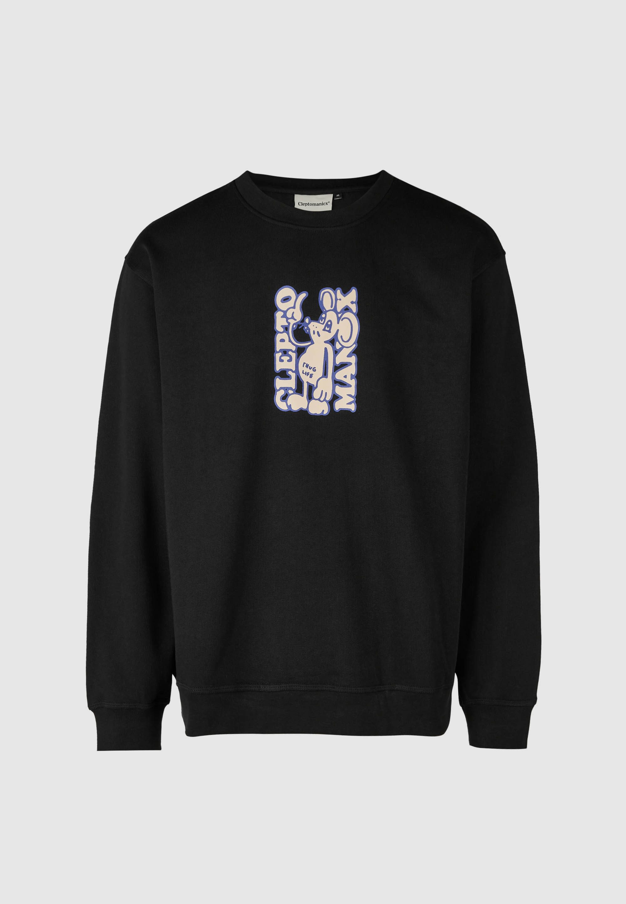 Cleptomanicx Sweatshirt Boxy Crewneck Thug Mouse im lockeren Schnitt