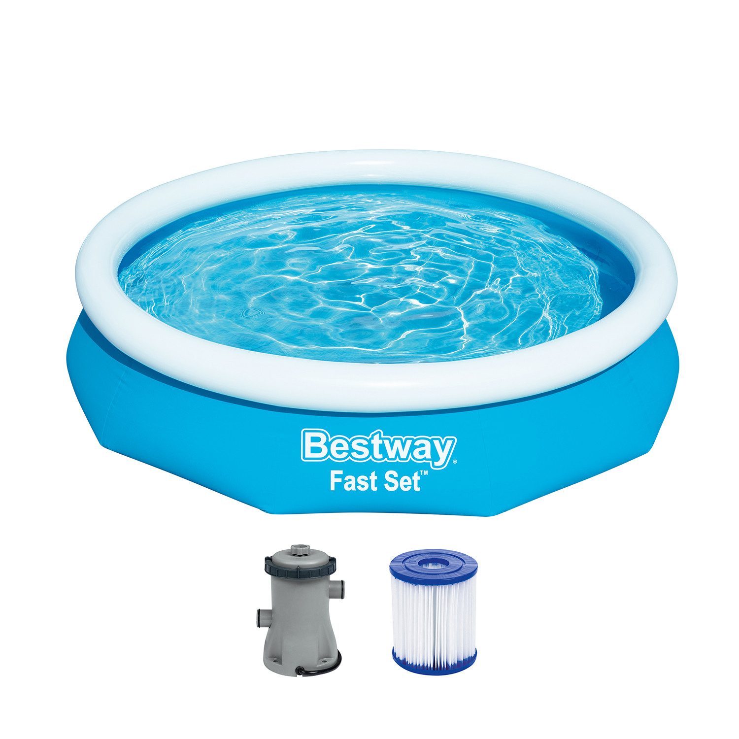 Quick-Up Pool Fast Set™ Aufstellpool-Set mit Filterpumpe Ø 305 x 66 cm, blau, rund