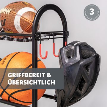 eluno Basketballständer Aufbewahrungsständer zur Aufbewahrung von Bällen