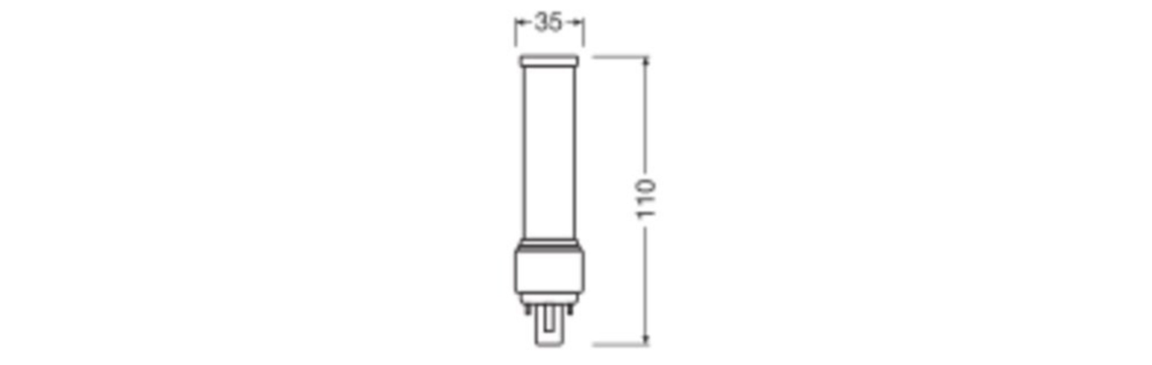 Ledvance Spezialleuchtmittel Ledvance LED-Kompaktlampe f.KVG/VVG DULUXLEDD10EMV5W830