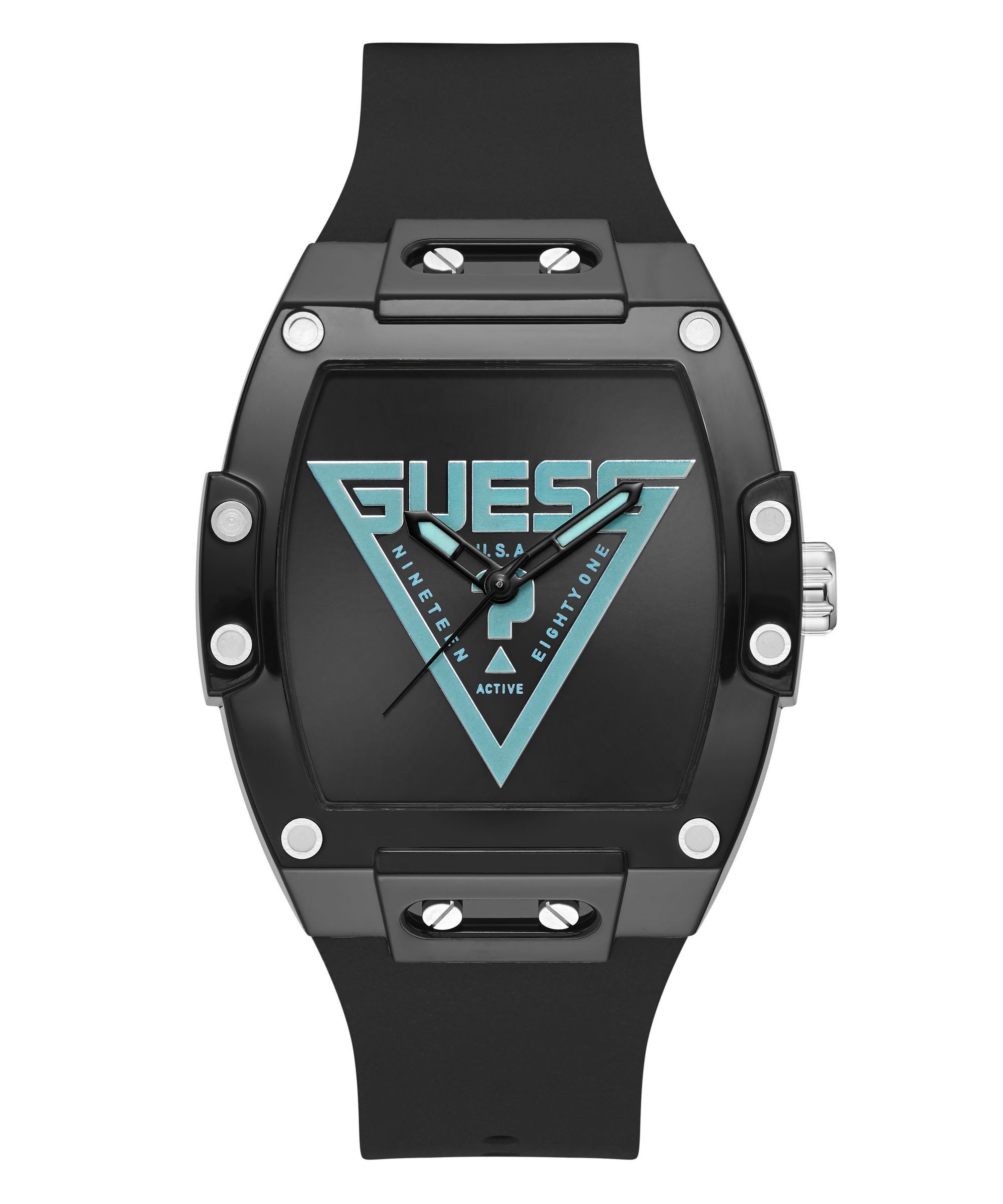 Guess Quarzuhr PHOENIX GW1072G1, Armbanduhr, Herrenuhr, Silikonarmband, analog