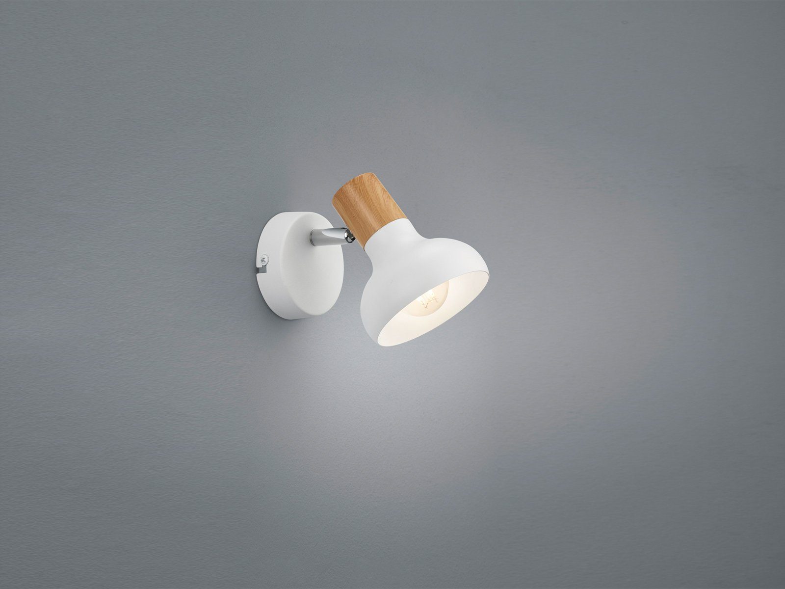 Reality Leuchten LED Wandstrahler, LED wechselbar, warmweiß, Retro innen, Wandleuchten Lichtspots für Treppenhaus & Bett, Höhe 17cm