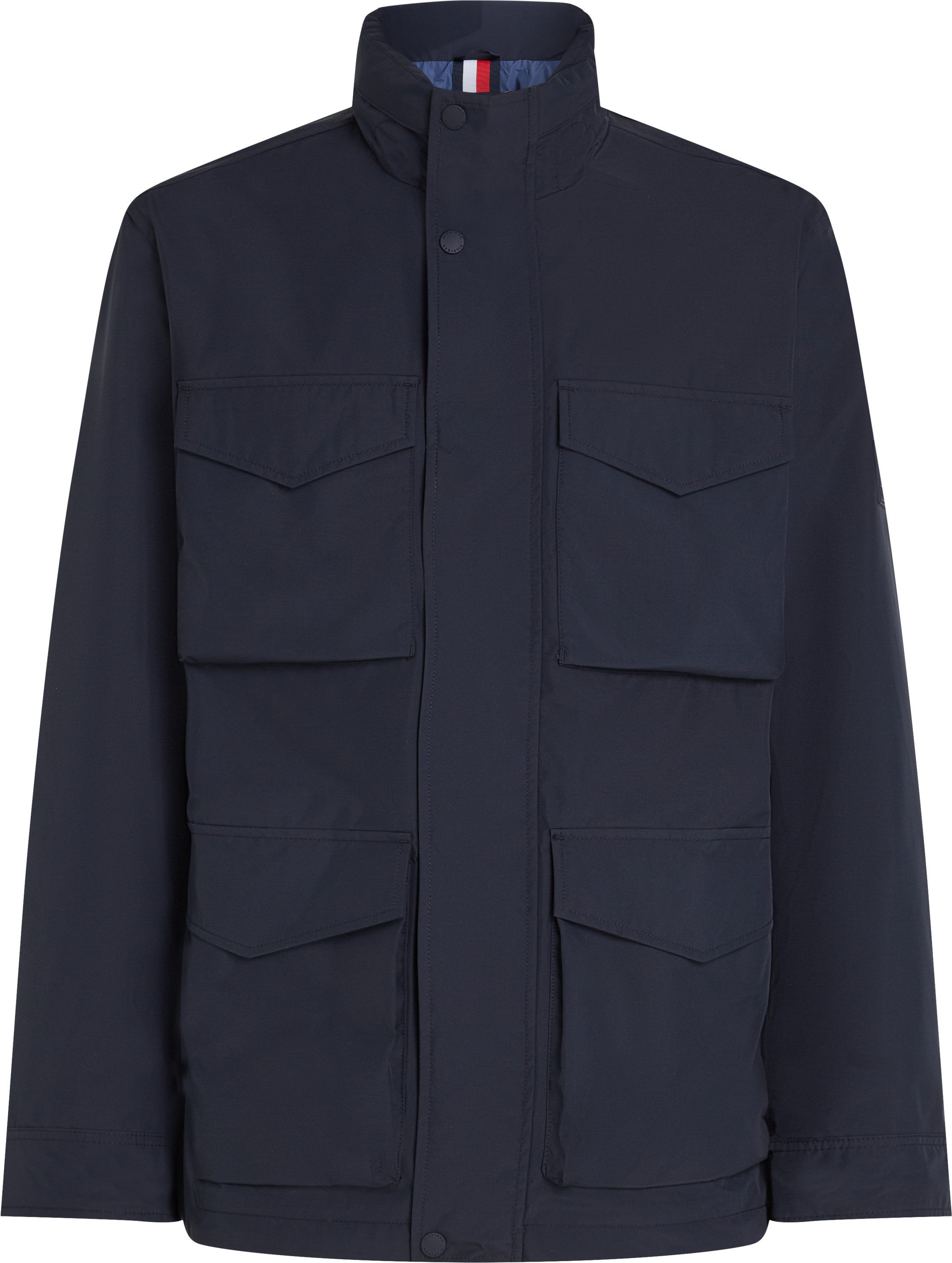 Tommy Hilfiger Fieldjacket PACKABLE FIELD JACKET Winterjacke, Outdoorjacke Kapuze im Kragen verstaubar