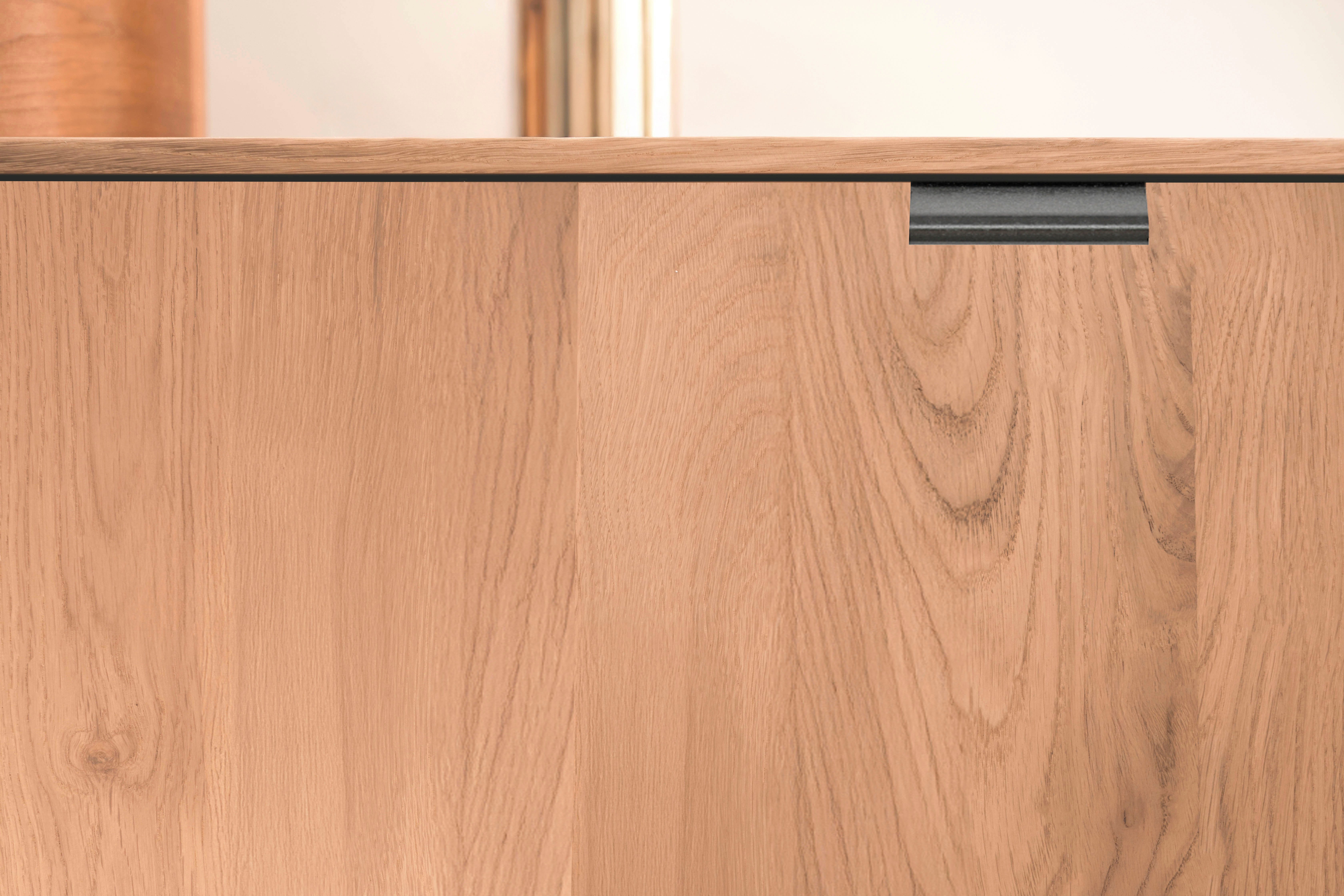 WIEMANN Kombikommode Cardiff Sideboard, Wäscheschrank, teilmassiv Bianco-Eiche, Schubladen (Kommode 120x86x43 cm, braun, mit Dämpfung, MADE IN GERMANY), verschiedenen Ausführungen, inklusive Einlegeboden