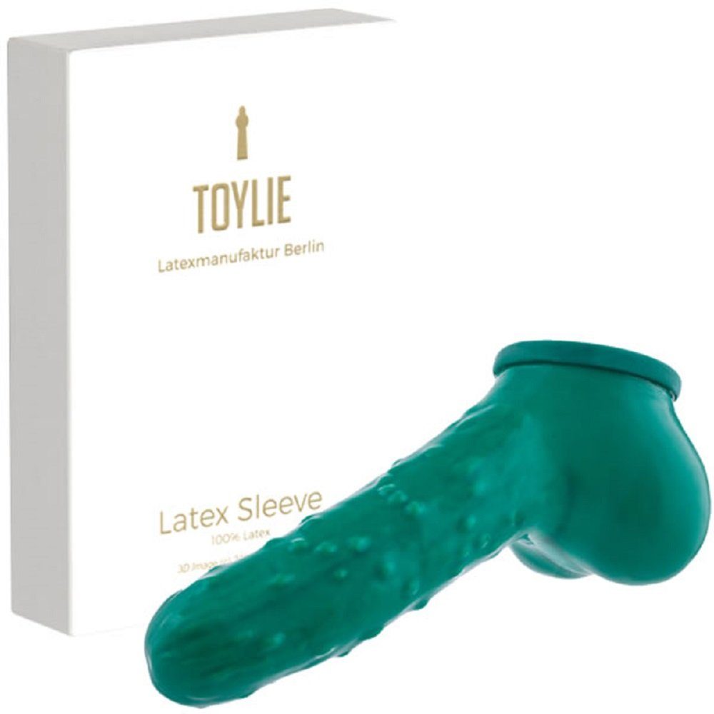 Toylie Penishülle Toylie Latex-Penishülle in Obst- und Gemüseform, Gurke, mit ausgeformten Hodensack