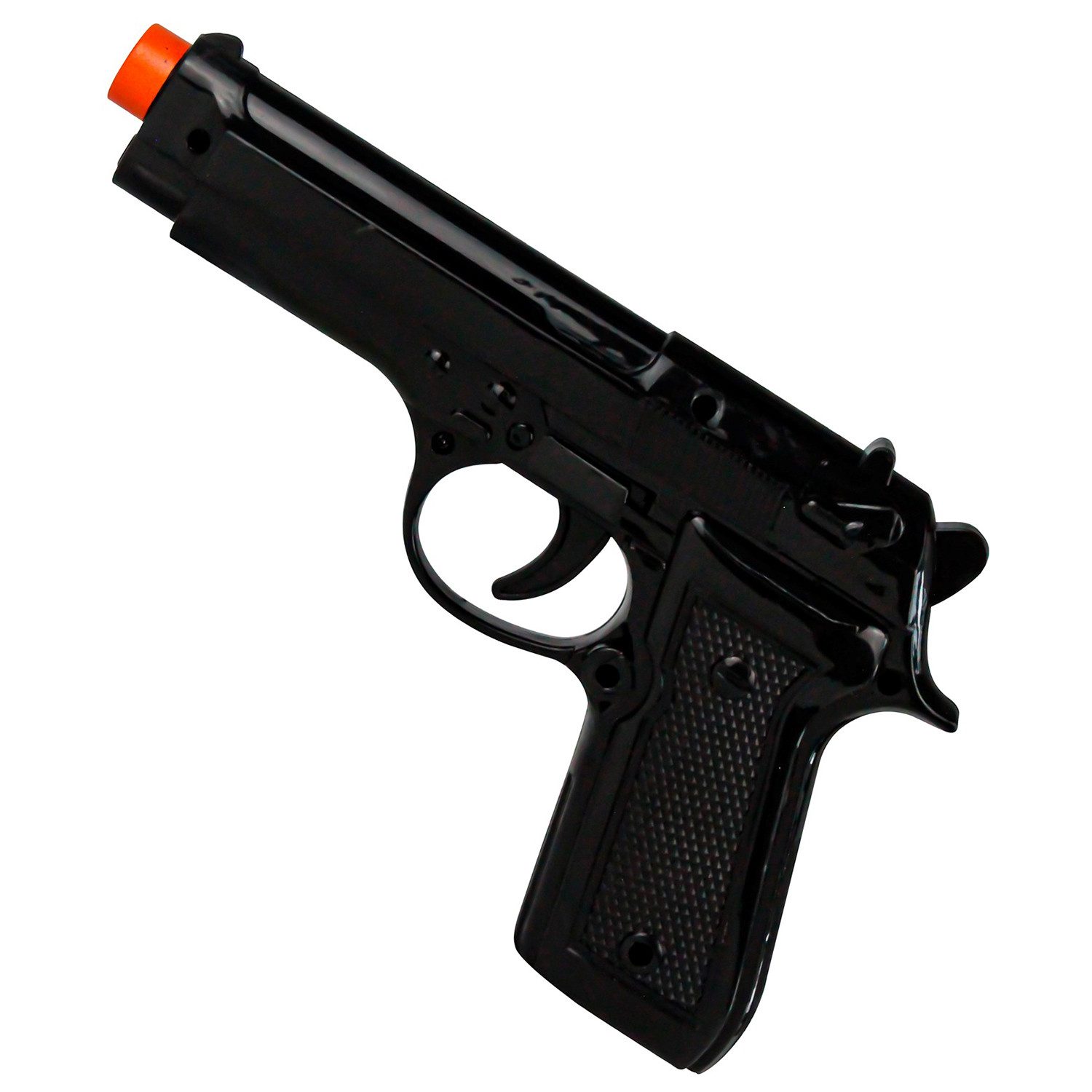 Widmann S.r.l. Blaster Pistole zum Kostüm 21,5 cm, Schwarz - Zubehör FBI