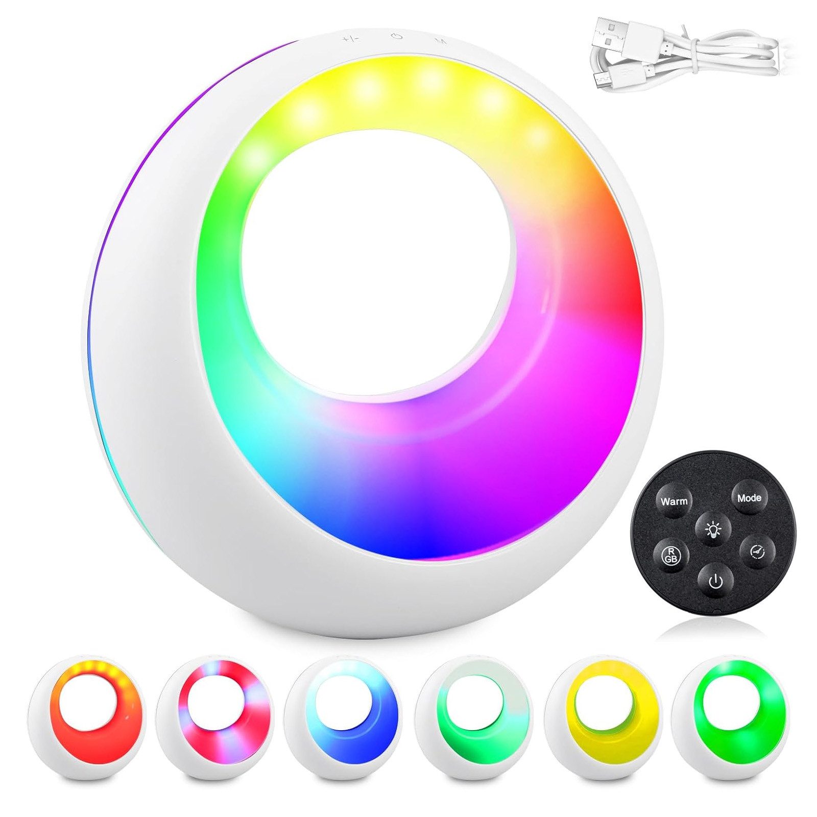 BlingBin LED Nachttischlampe Touch Dimmbar, RGB günstig online kaufen