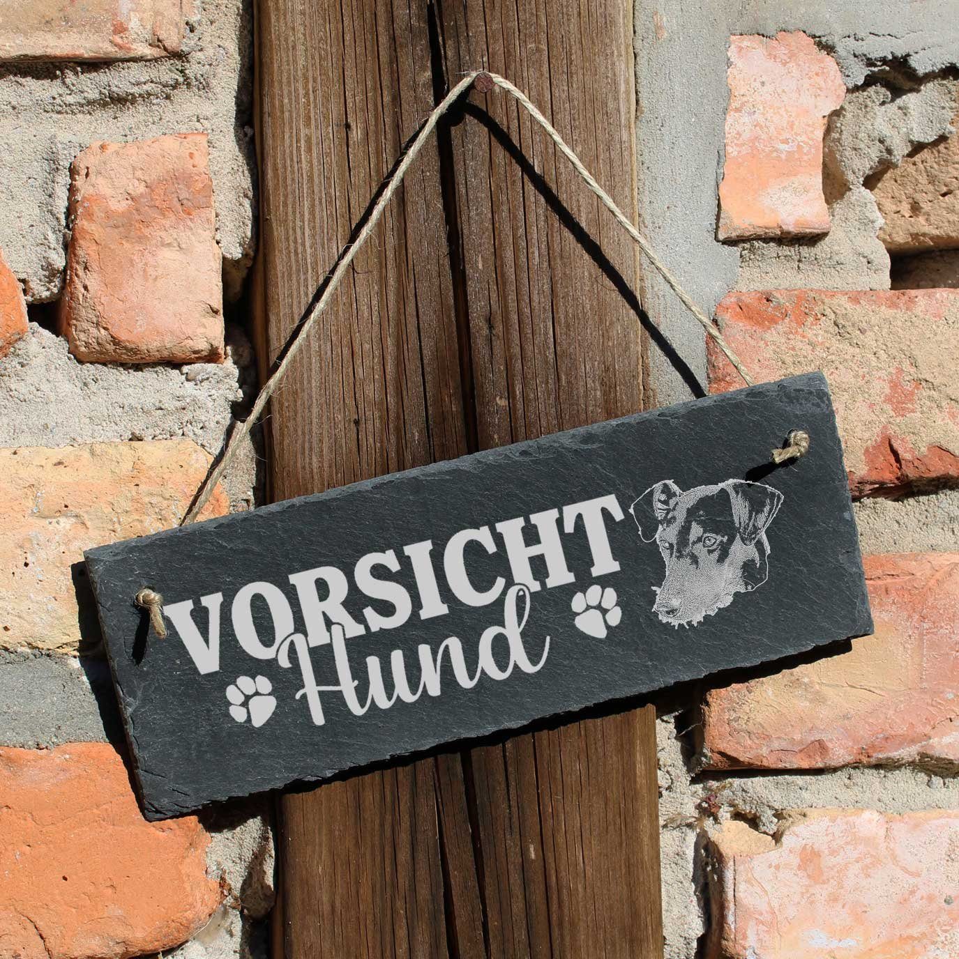 Pinscher Vorsicht Hund Dekolando Deutscher Schild 22x8cm Hängedekoration