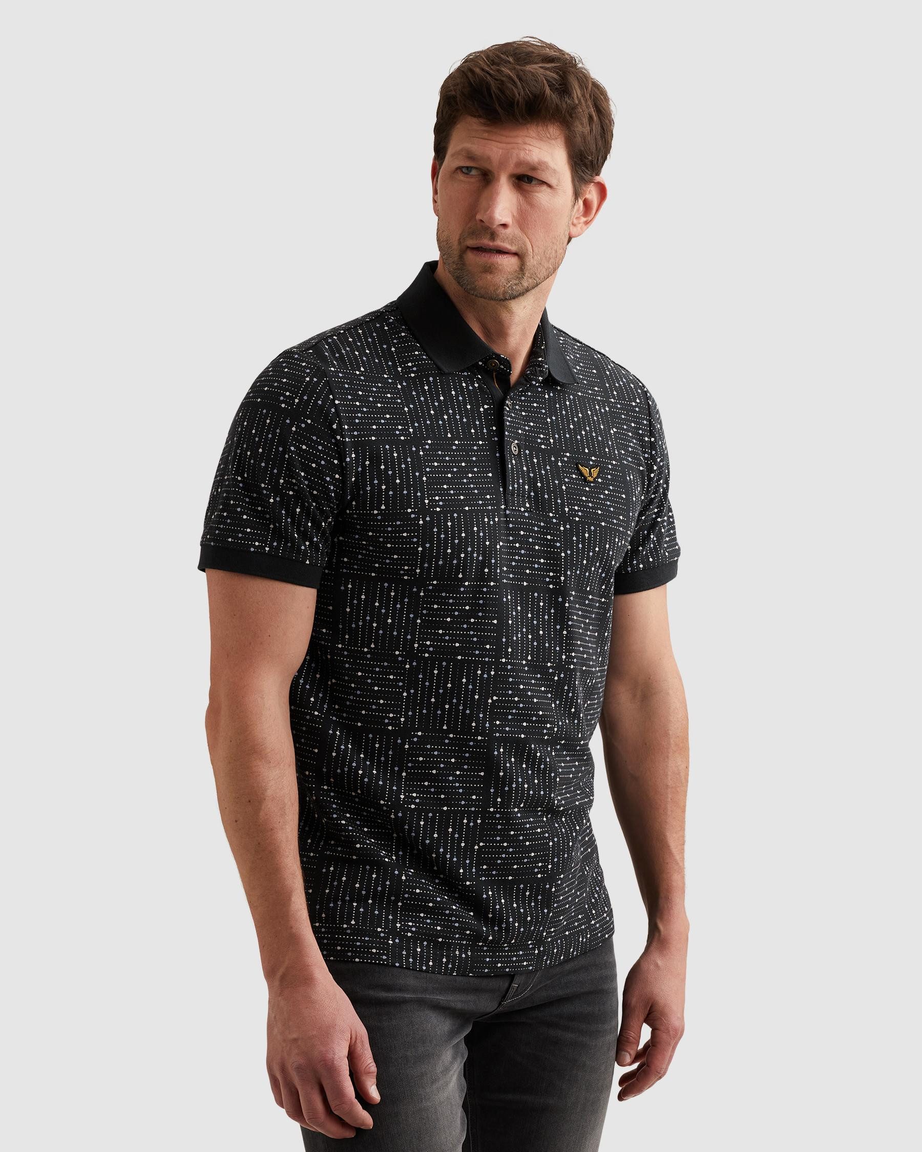 Poloshirt Short sleeve polo printed fine pique