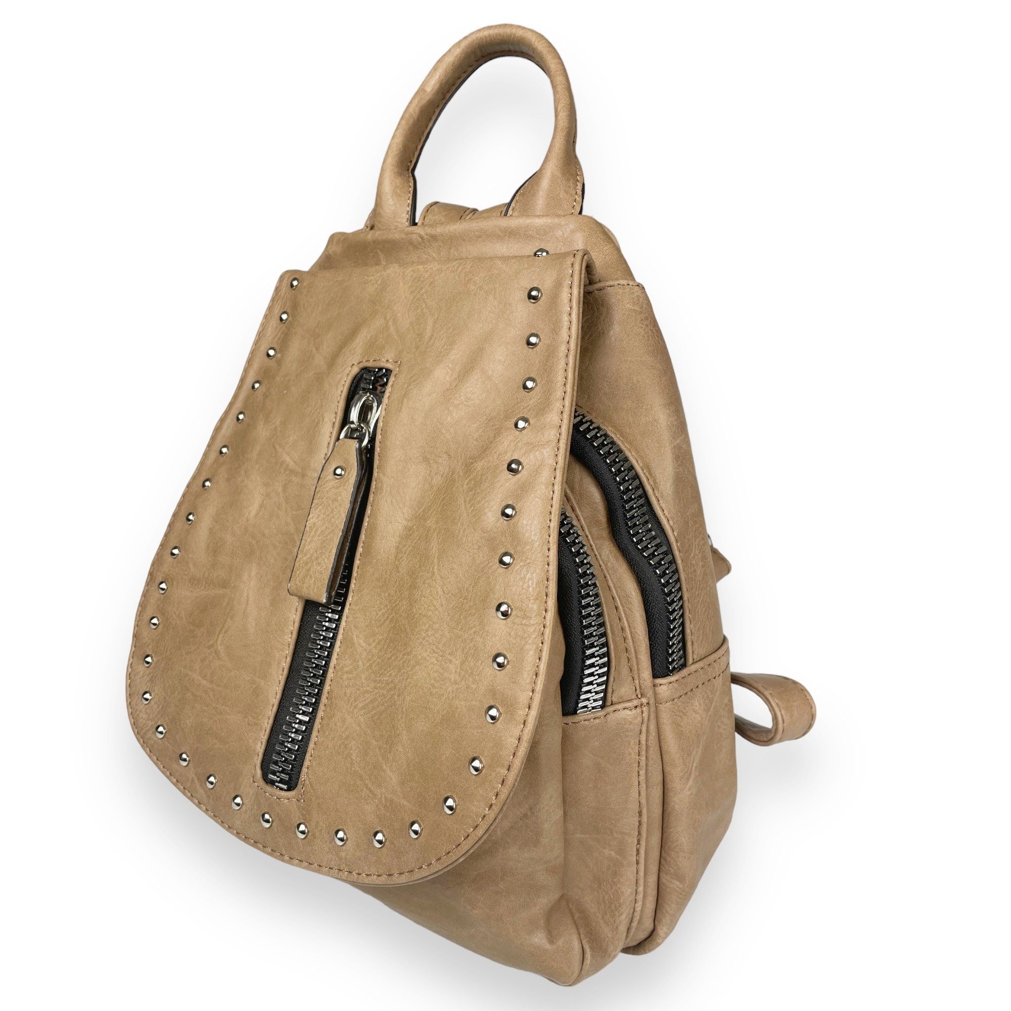 Taschen4life Rucksack Damen Nieten Rucksacktasche 7450-111C, günstig online kaufen
