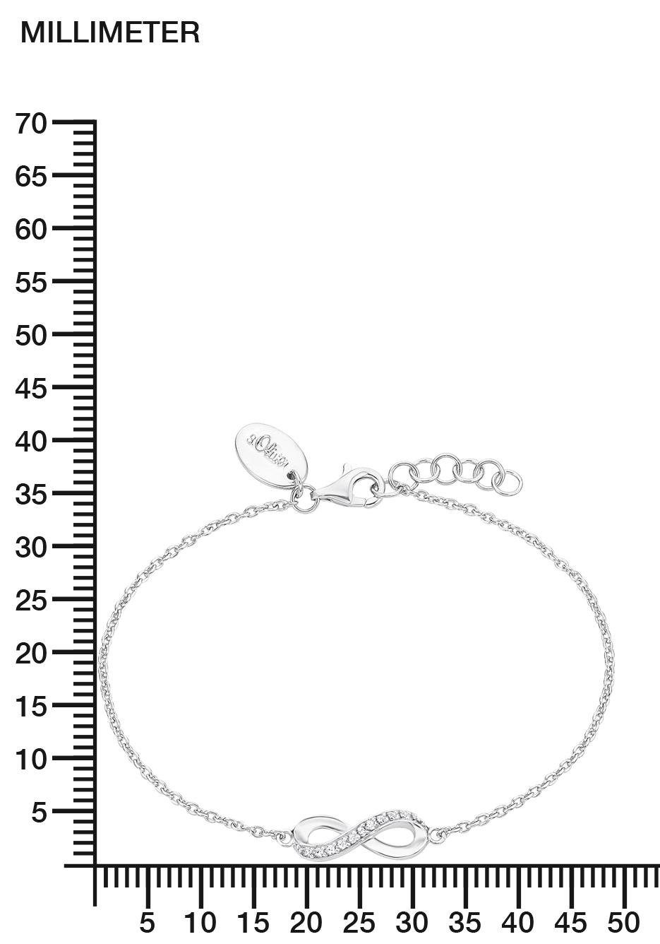 s.Oliver Armband Infinity, mit Zirkonia (synth)