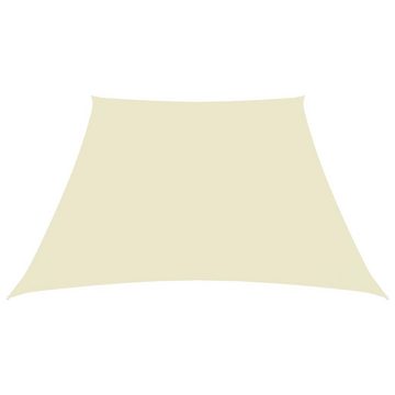 vidaXL Balkonsichtschutz Sonnensegel Oxford-Gewebe Trapezförmig 2/4x3 m Cremeweiß