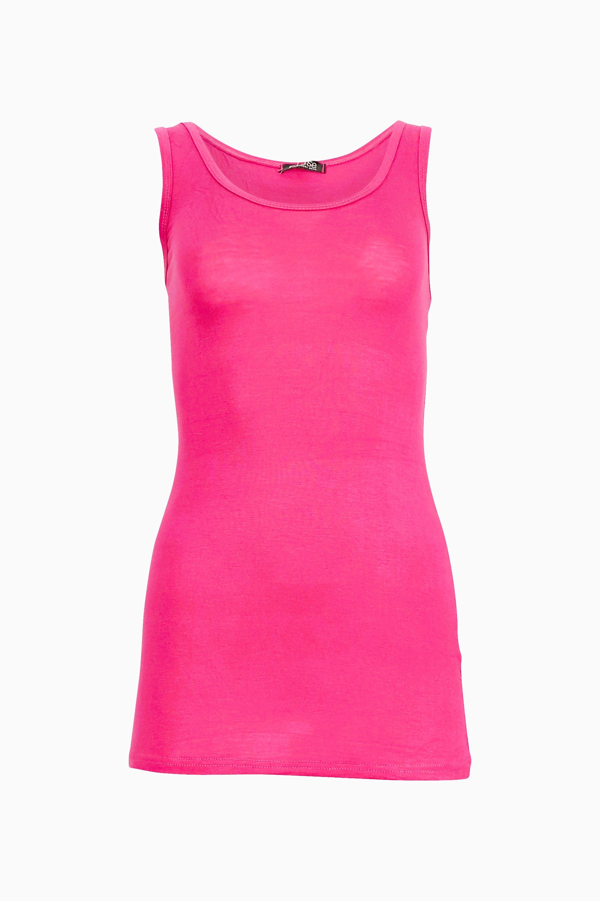 Muse Longtop Extra langes Trägertop Skinny Fit 9002