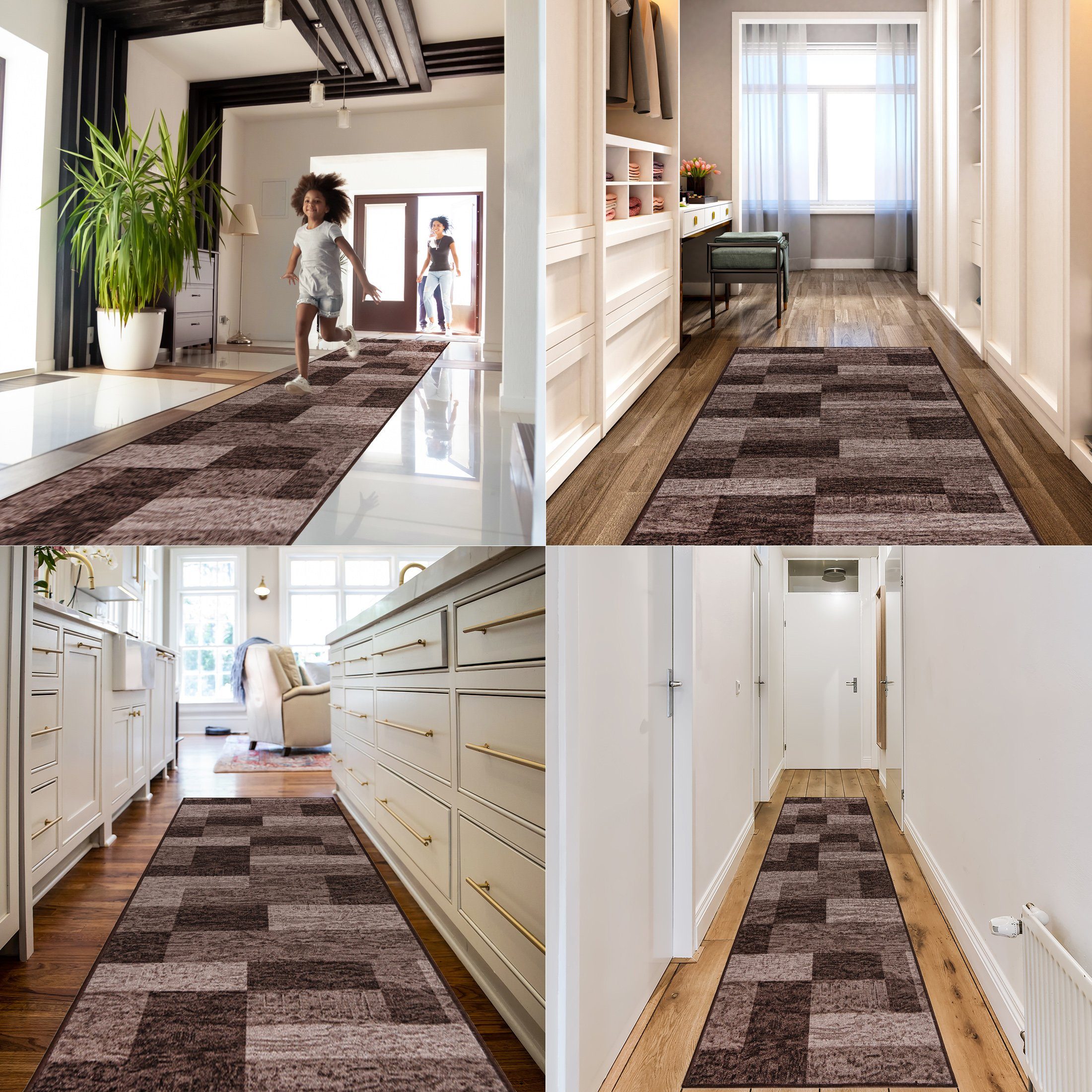 Mazovia Läufer Läufer Teppichläufer Brücke - Vorzimmer Küche - Braun, 67 x günstig online kaufen