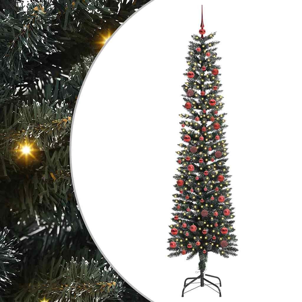 vidaXL Künstlicher Weihnachtsbaum vidaXL Künstlicher Weihnachtsbaum mit 300 LEDs mit Ständer Grün 210 cm