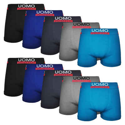 TEXEMP Boxershorts 5 bis 10 Herren Boxershorts Microfaser Unterwäsche Unterhose Retro (Spar-Pack, 5-St) Seamless