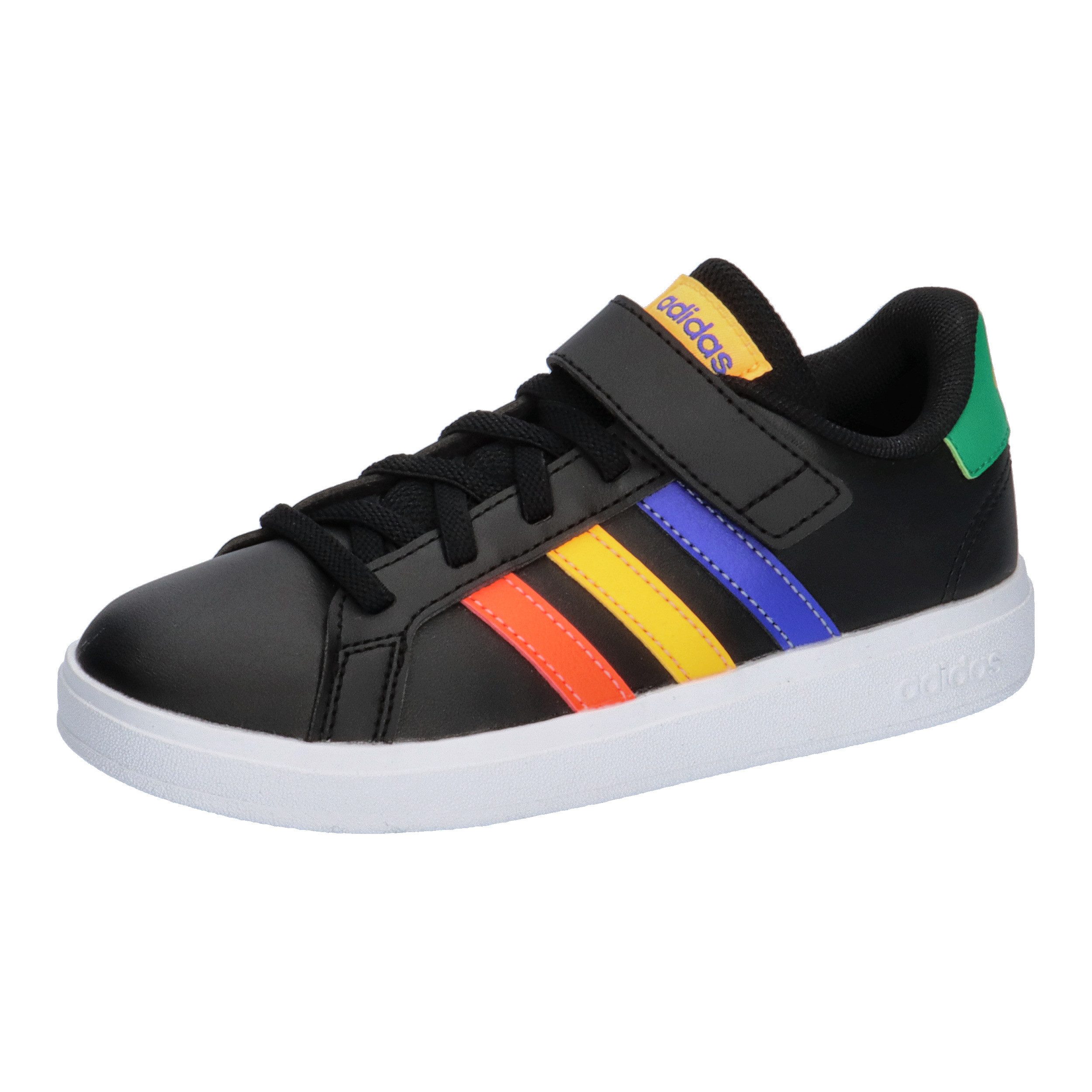 Core Black / Lucid Blue / Court Green