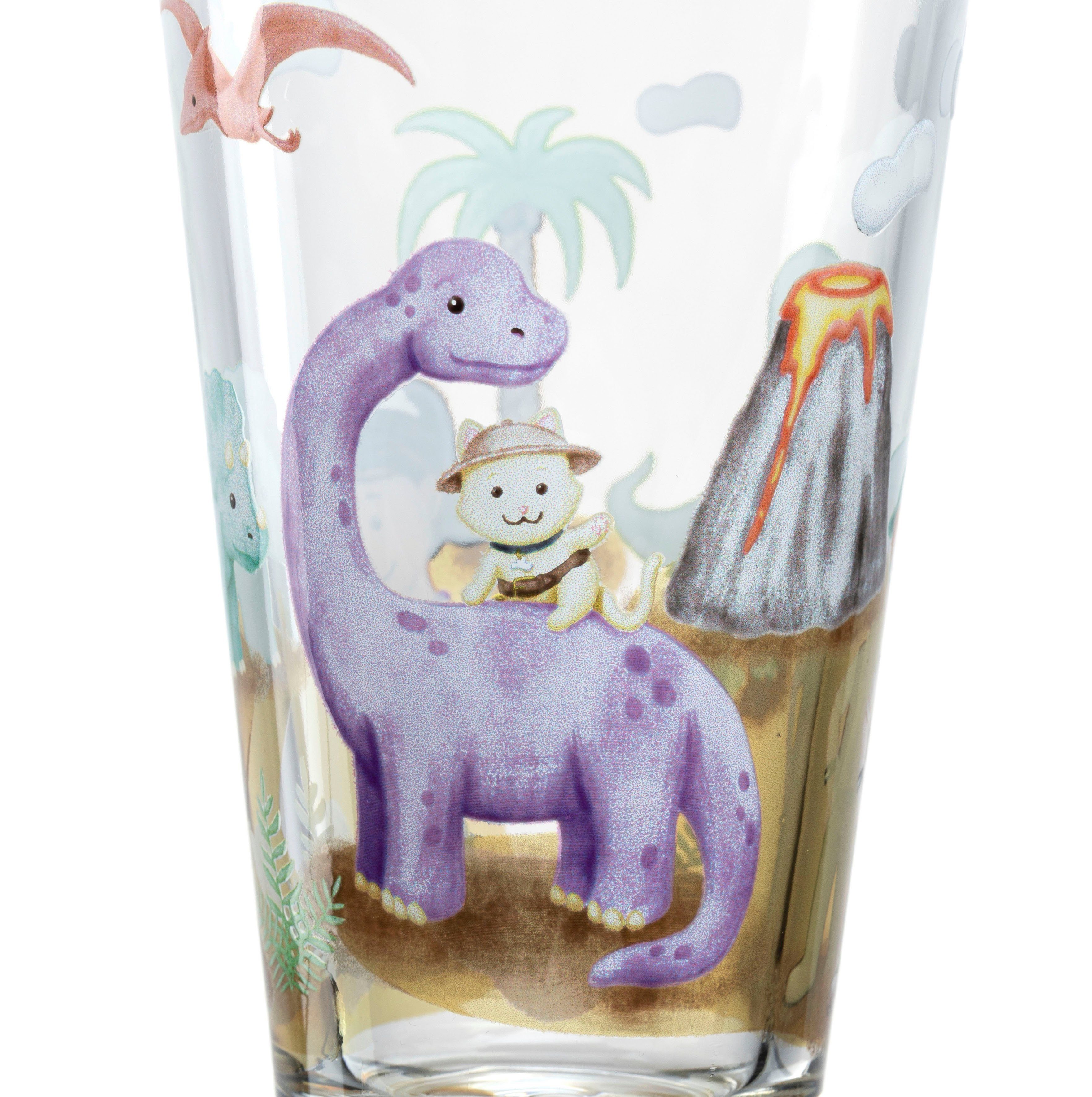 LEONARDO Gläser-Set Dino BAMBINI AVVENTURA, 6-tlg., Glas, 300 ml, 6-teilig