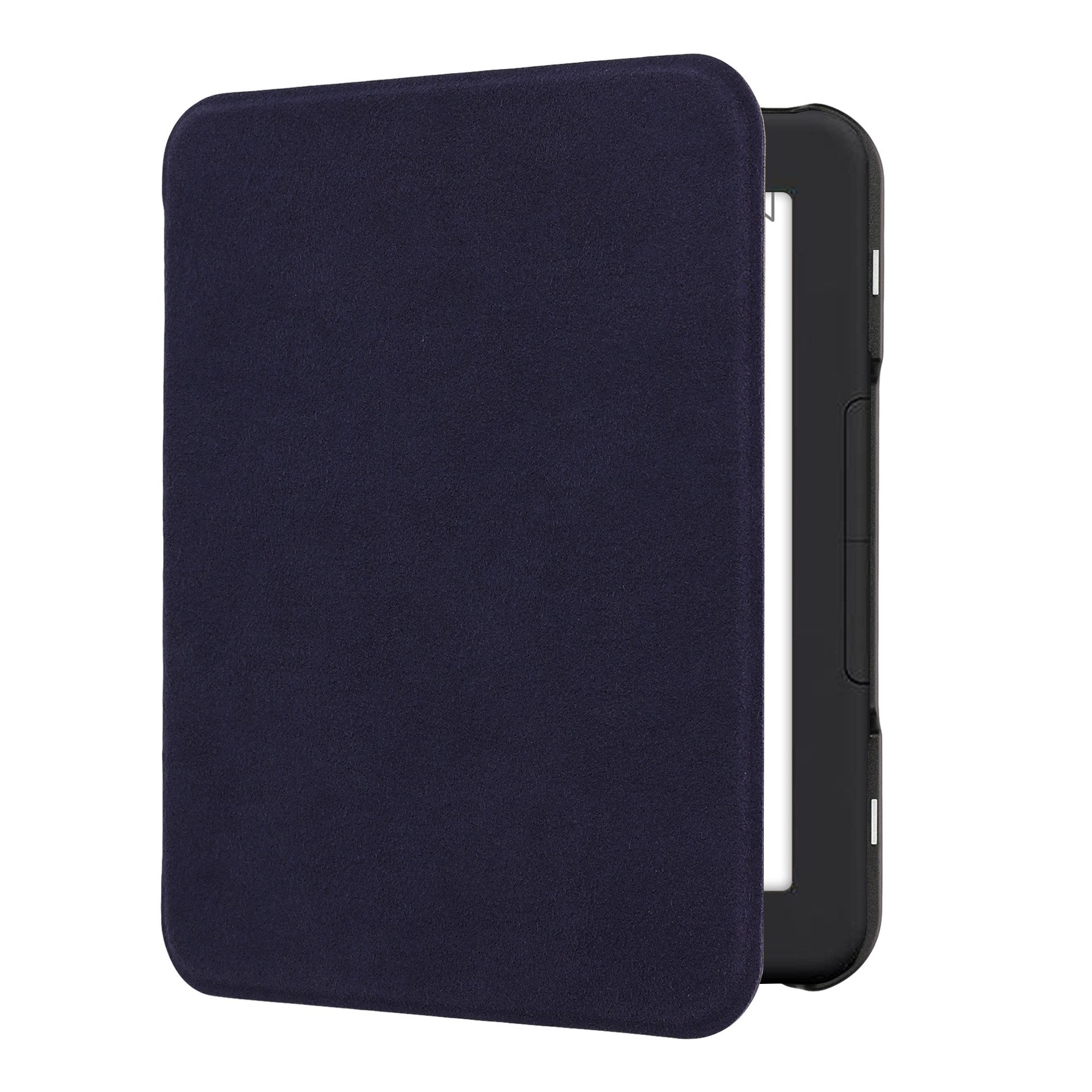 kwmobile E-Reader-Hülle Klapphülle für Barnes & Noble NOOK Glowlight 4 / 4e Hülle, Flipcase für den eReader aus Mikrofaser - Blau