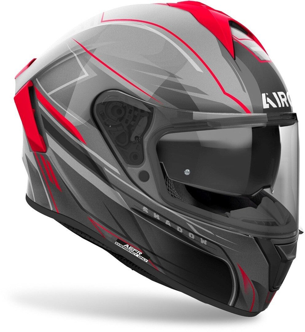 Airoh Motorradhelm Spark 2 Shadow Helm, Vorbereitet Für Kommunikationssystem,notfallsystem-polsterung (eq