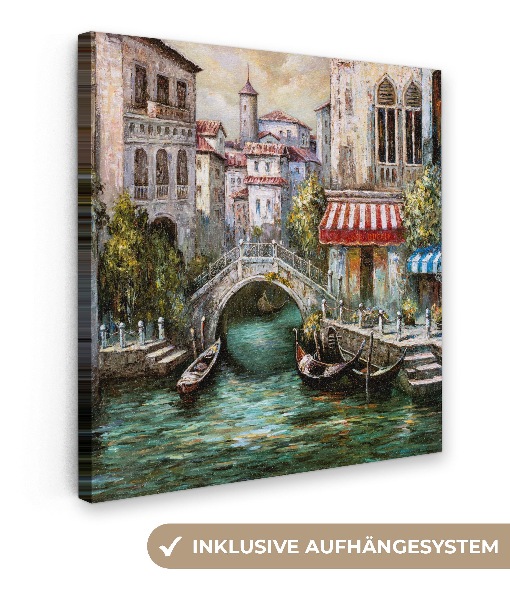 OneMillionCanvasses® Leinwandbild Kunstdrucke - Öl - Wasser - Graben - Ital günstig online kaufen
