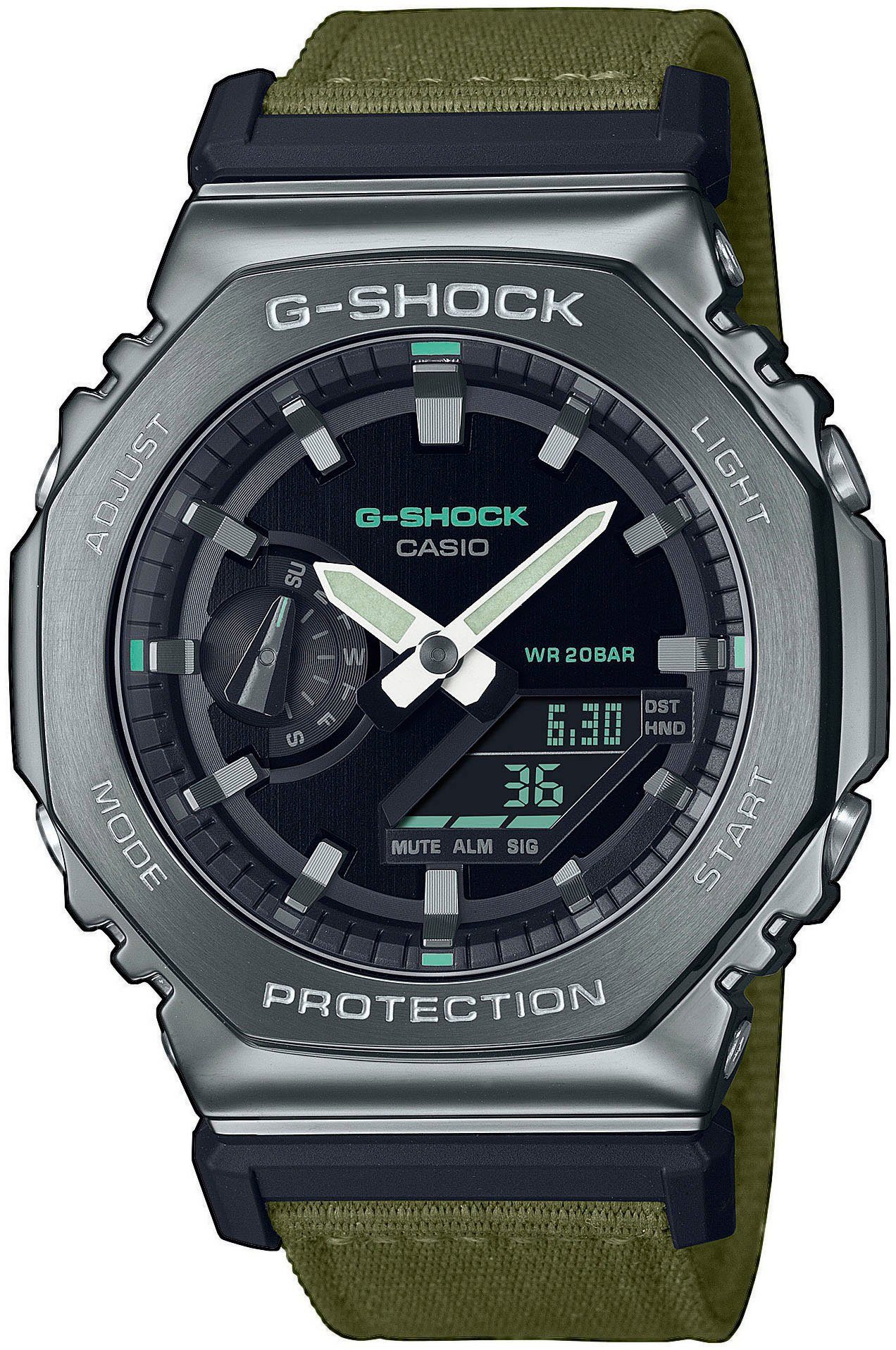 CASIO G-SHOCK Chronograph GM-2100CB-3AER, Quarzuhr, Armbanduhr, Herrenuhr, digital, Stoppfunktion, Timer