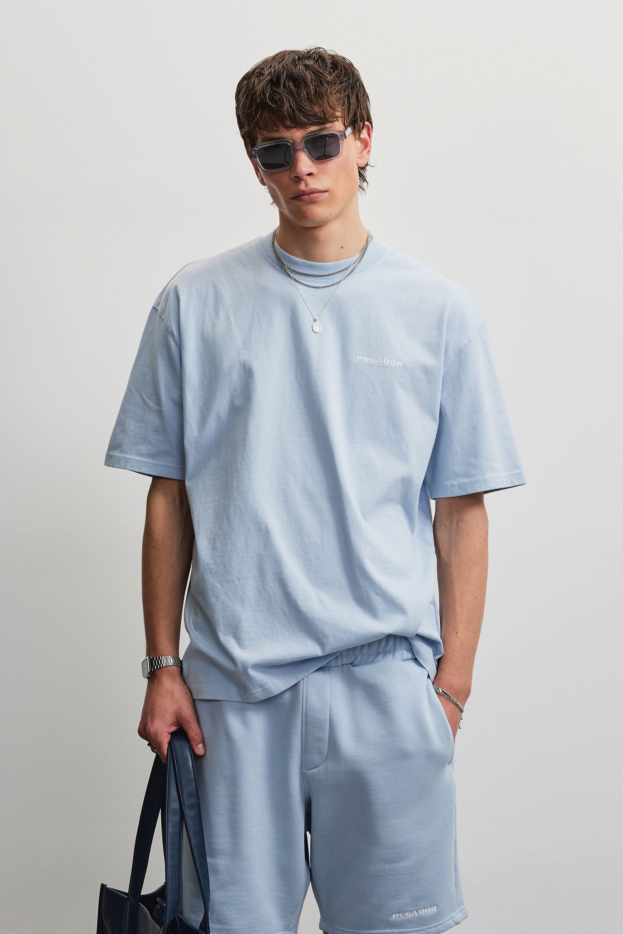 PEGADOR T-Shirt LOGO OVERSIZED TEE Baumwolle, oversize