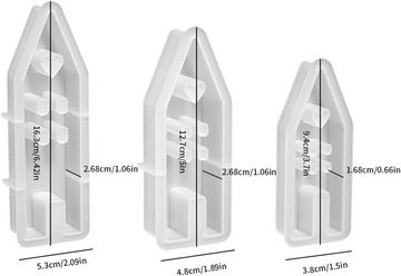 Coonoor Modellierwerkzeug 3 Stück Kerzenform Bubble Kerzen Kit, 3D DIY Silikonform Kerzen-Gießen, (3 St)