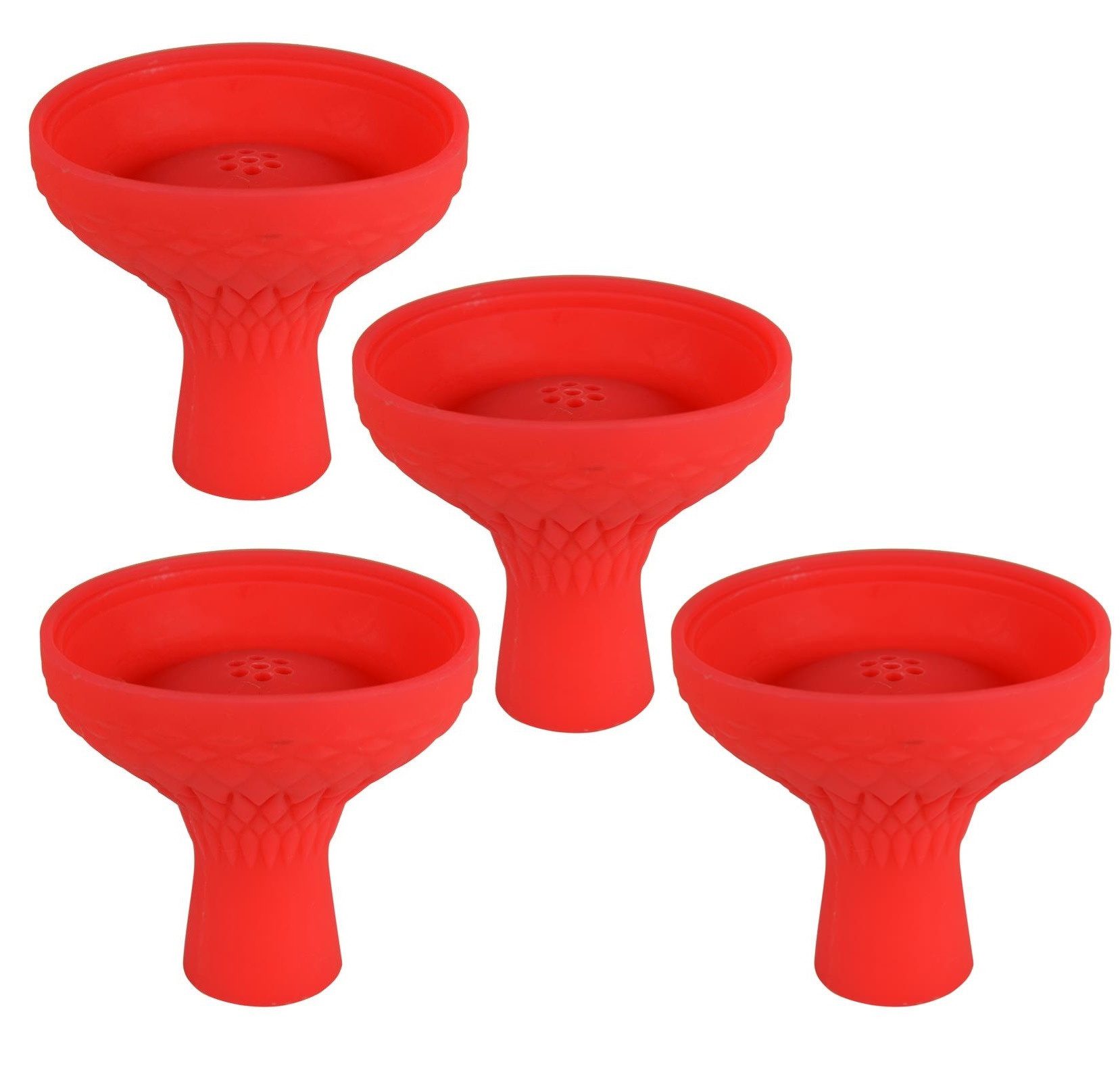 Anzündkamin 4er Set XL Shisha Kopf aus Silikon, Silikonkopf für Kaminaufsatz