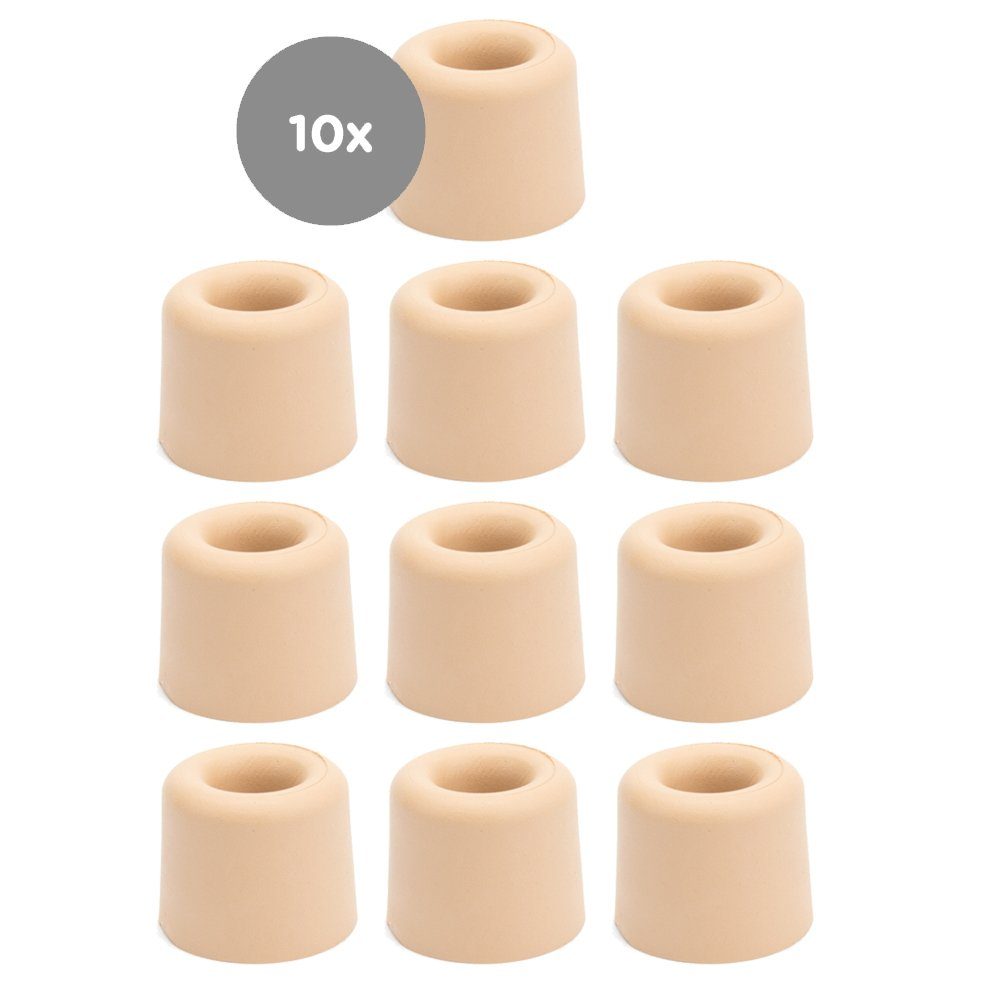 sossai® Türstopper Bodenstopper / Wandstopper NTS1 - ANKE (10 St), Farbe: Beige